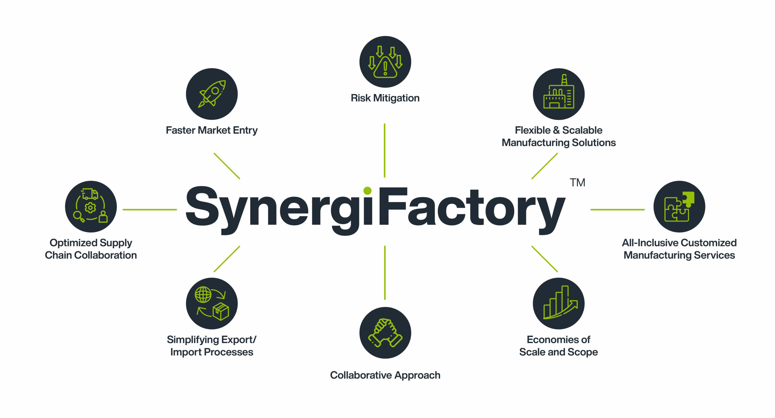 key pillars of the innovative business model of SyngergiFactory